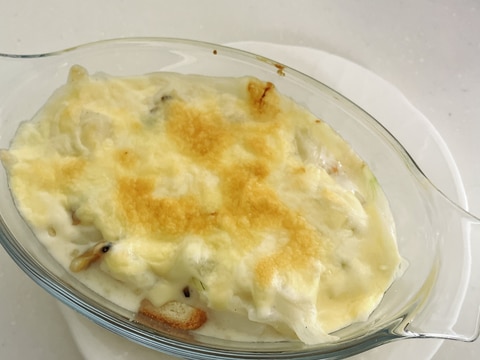 パンの耳 グラタン 節約レシピ